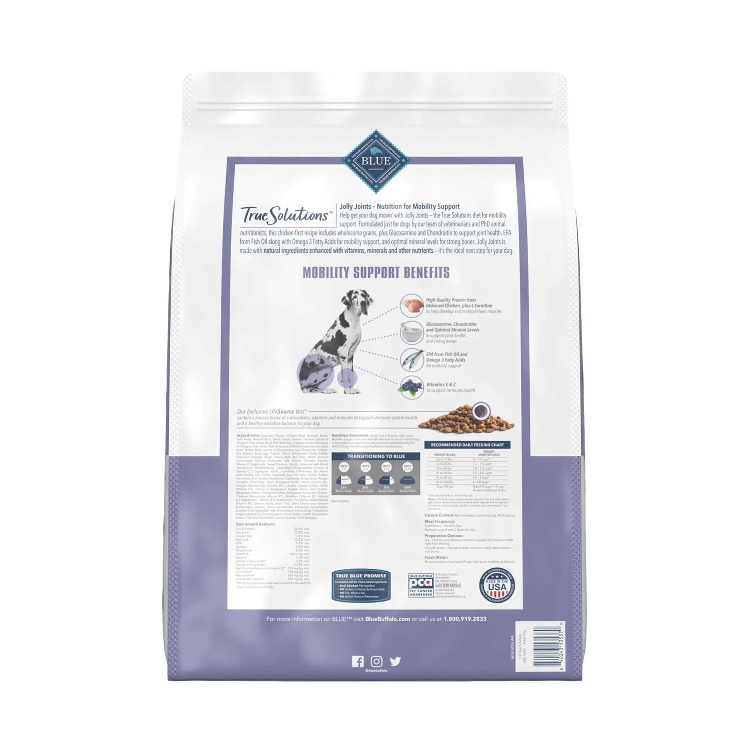 Alternative view of Blue Buffalo True Solutions Jolly Joints Mobility Support Dog Food