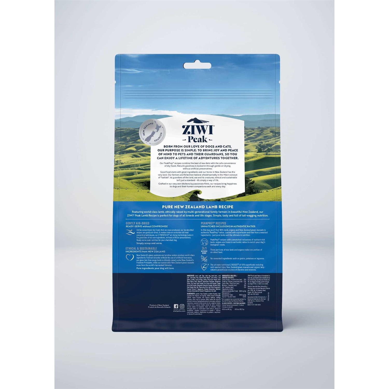 Alternative view of Ziwi Peak Mackerel Lamb Air-Dried Dog Food