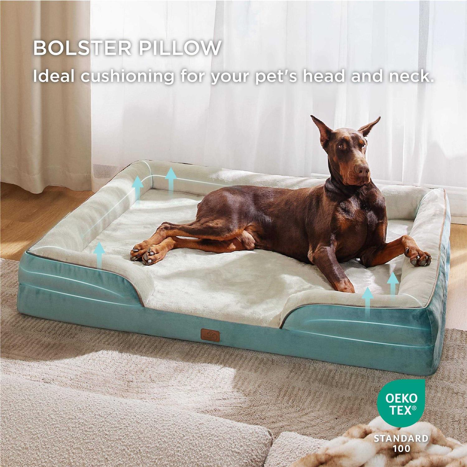 Alternative view of Bedsure Orthopedic Dog Bed Dogs Dog Bed Sofa Washable