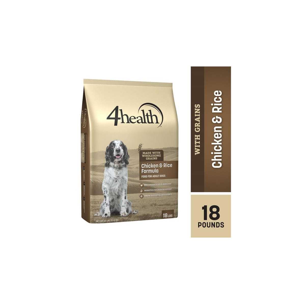 4health with Wholesome Grains Adult Chicken and Rice Formula Dry Dog Food