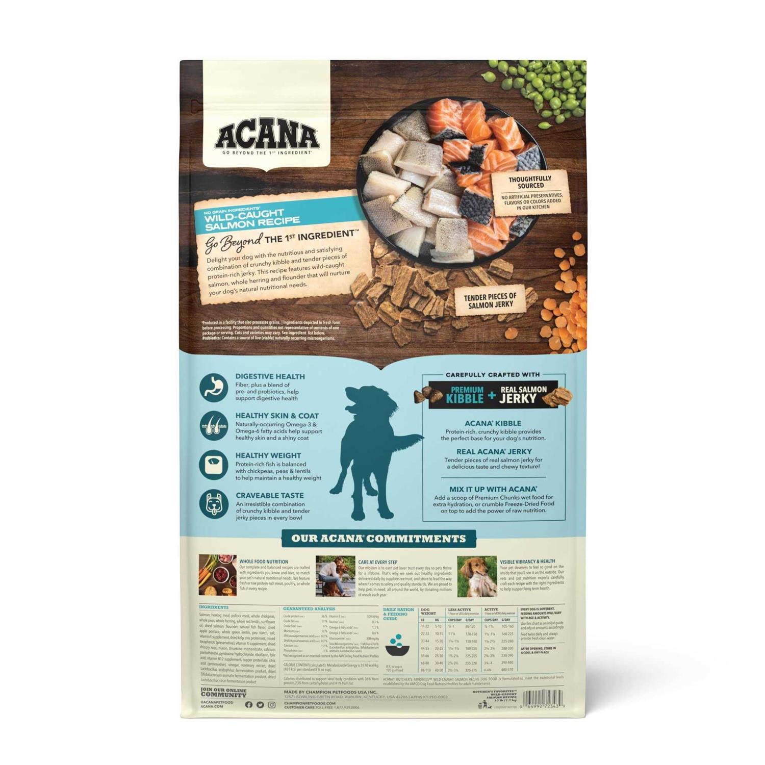 Alternative view of Acana Butcher's Favorites Wild-Caught Salmon Dry Dog Food