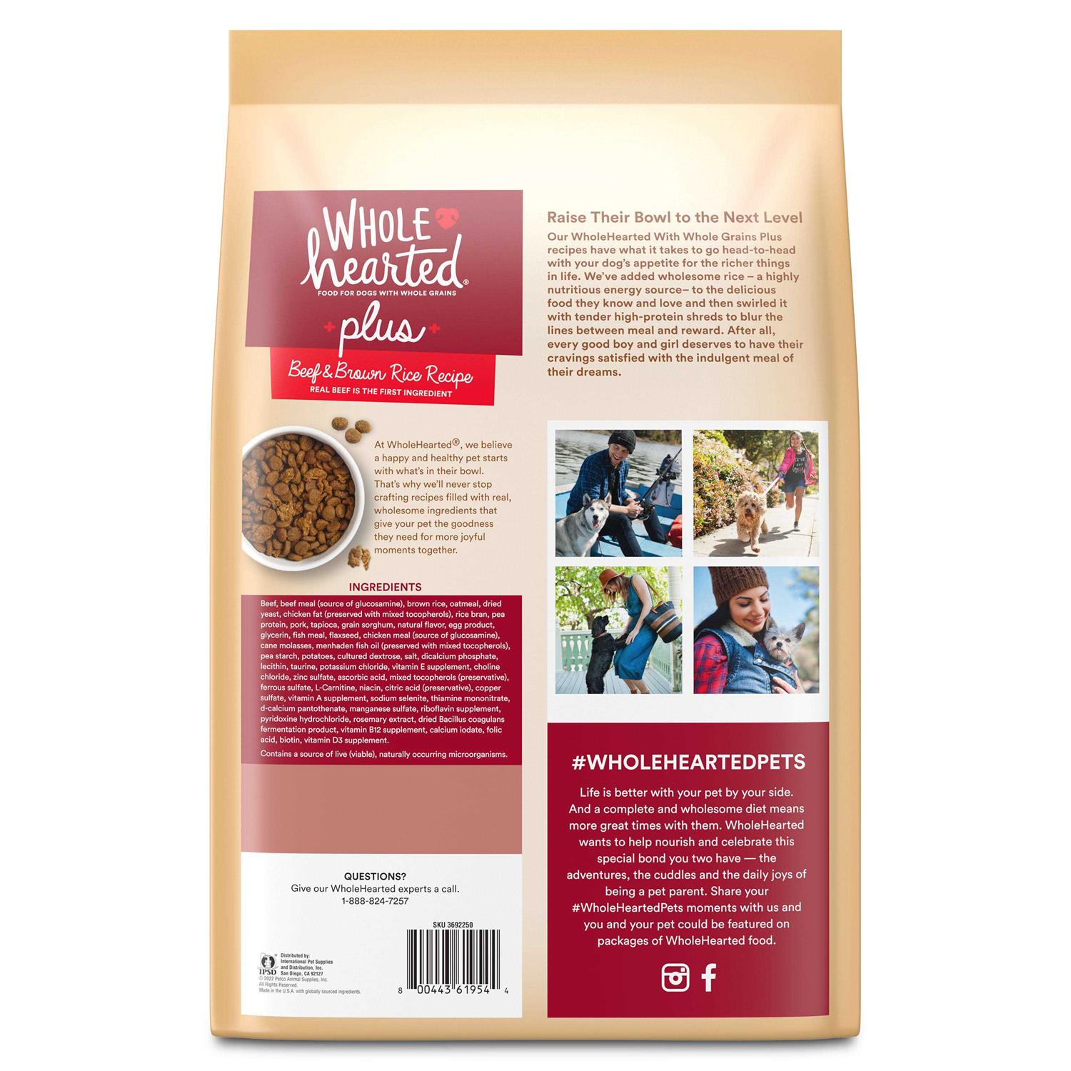 Alternative view of WholeHearted Plus Brown Rice Recipe with Whole Grains Dry Dog Food