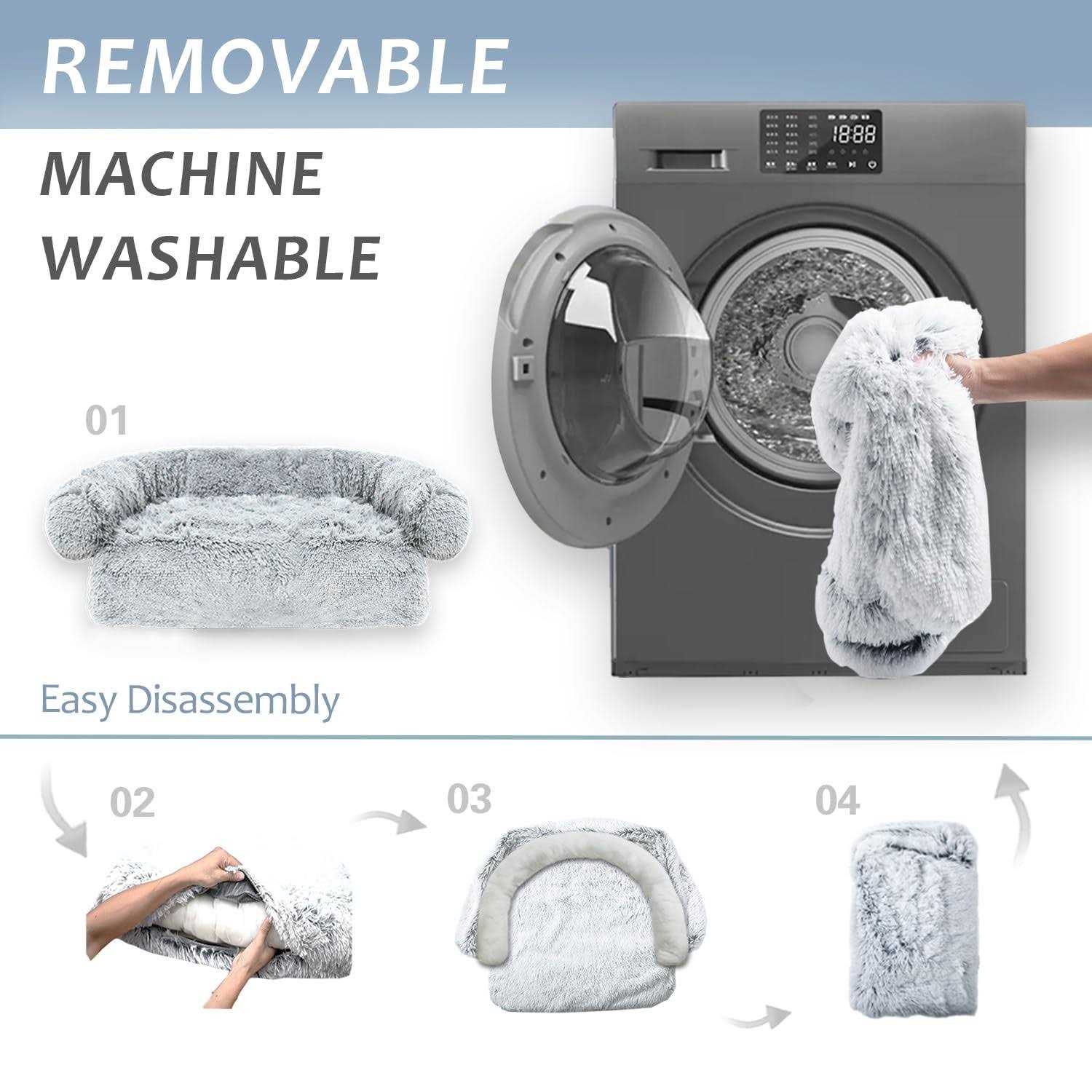 Alternative view of Tinaco Luxurious Calming Dogscats Bed Mats Washable Removable Couch Cover
