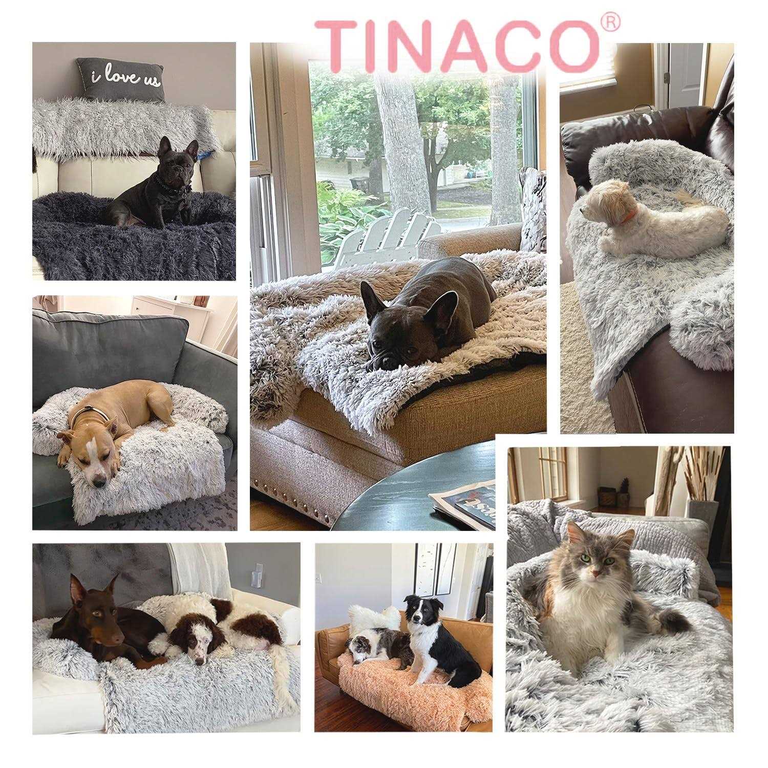 Alternative view of Tinaco Luxurious Calming Dogscats Bed Mats Washable Removable Couch Cover