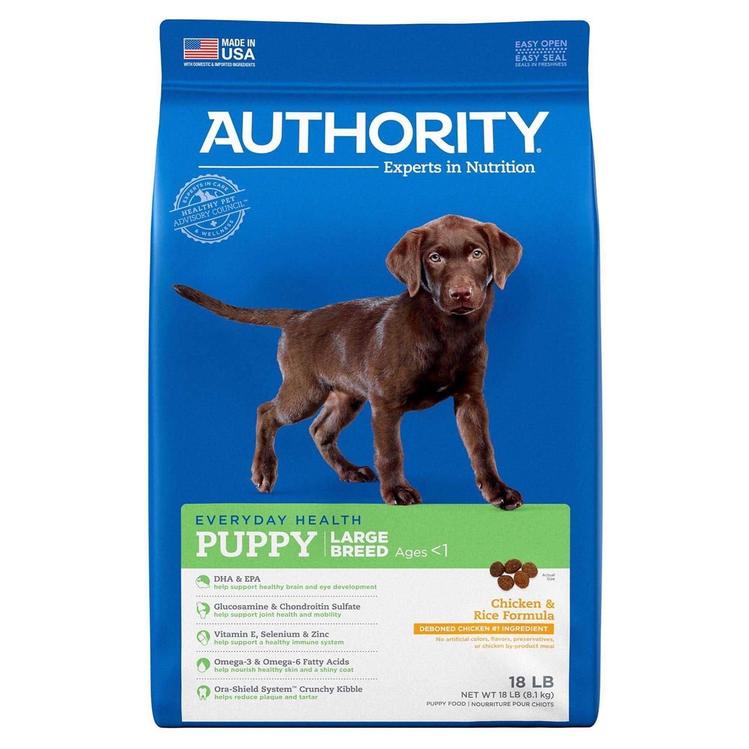 Alternative view of Authority Chicken Rice Formula Large Breed Puppy Dry Dog Food