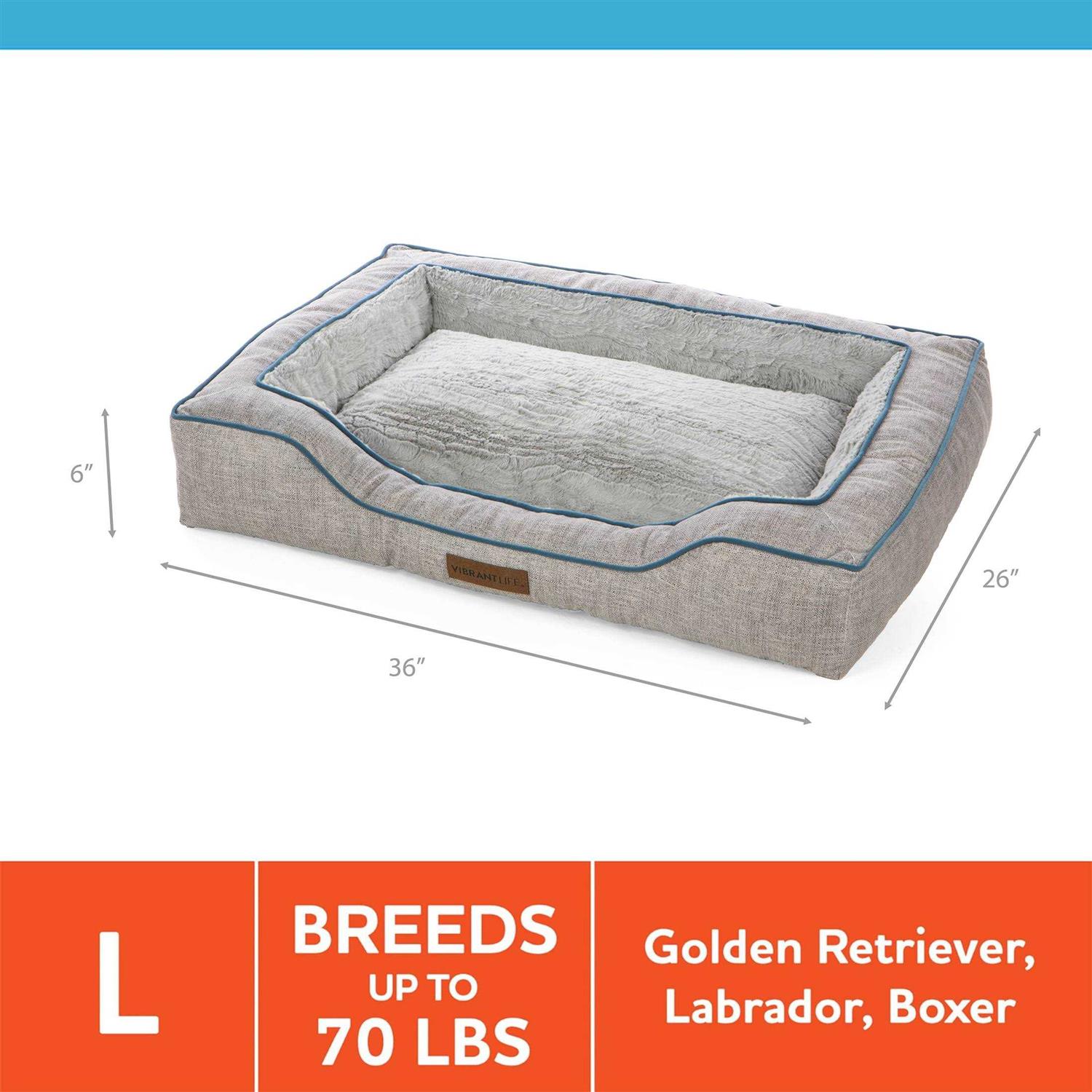 Alternative view of Vibrant Life Bolstered Bliss Mattress Edition Dog Bed