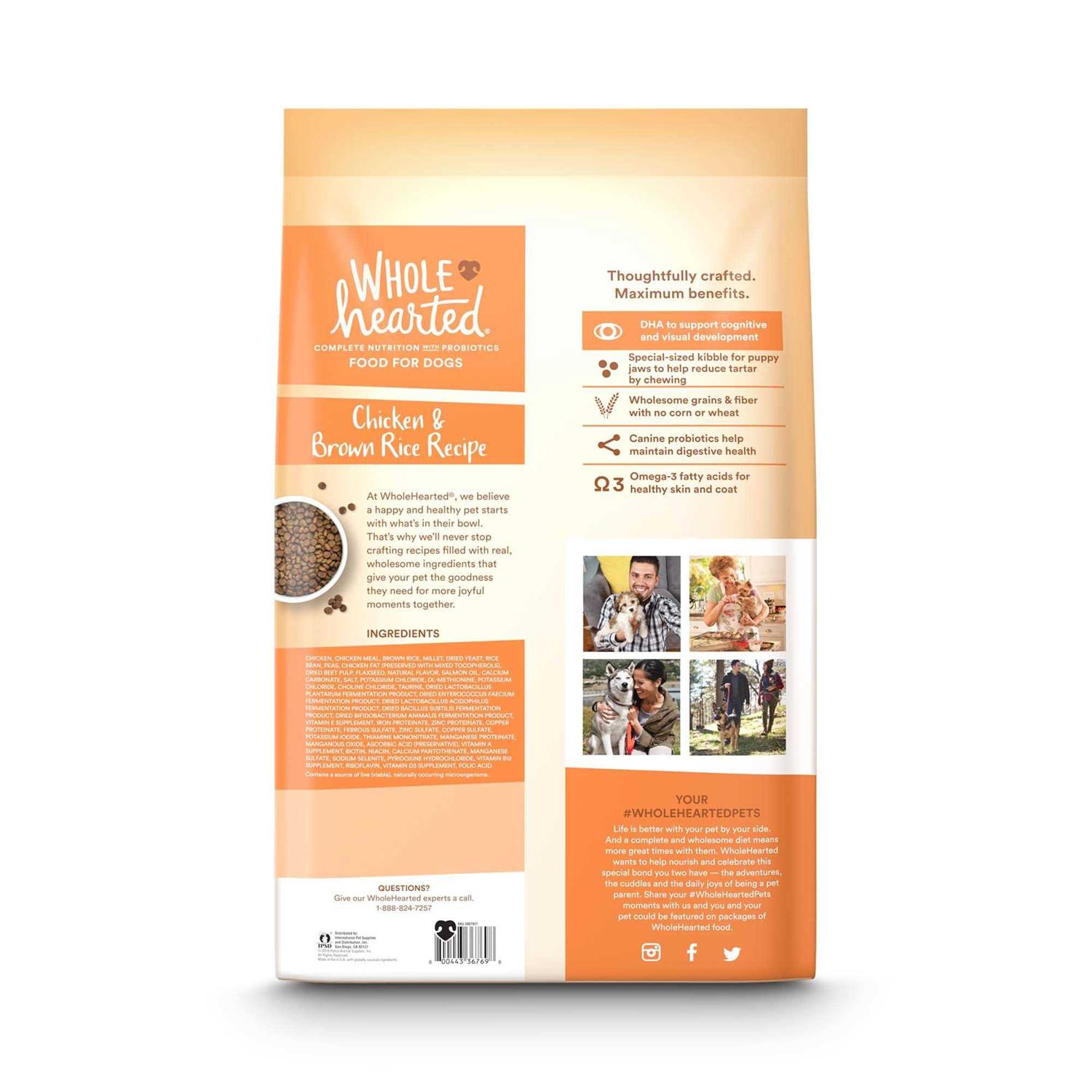 Alternative view of WholeHearted All Breed Chicken and Brown Rice Recipe Dry Puppy Food