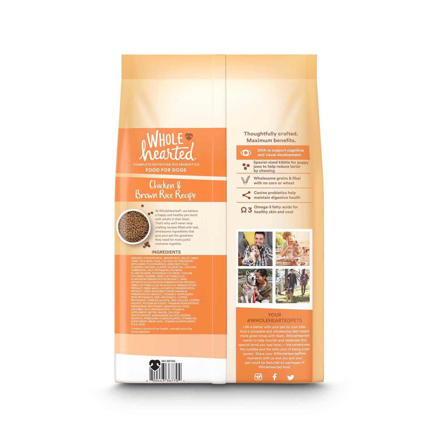 Alternative view of WholeHearted All Breed Chicken and Brown Rice Recipe Dry Puppy Food
