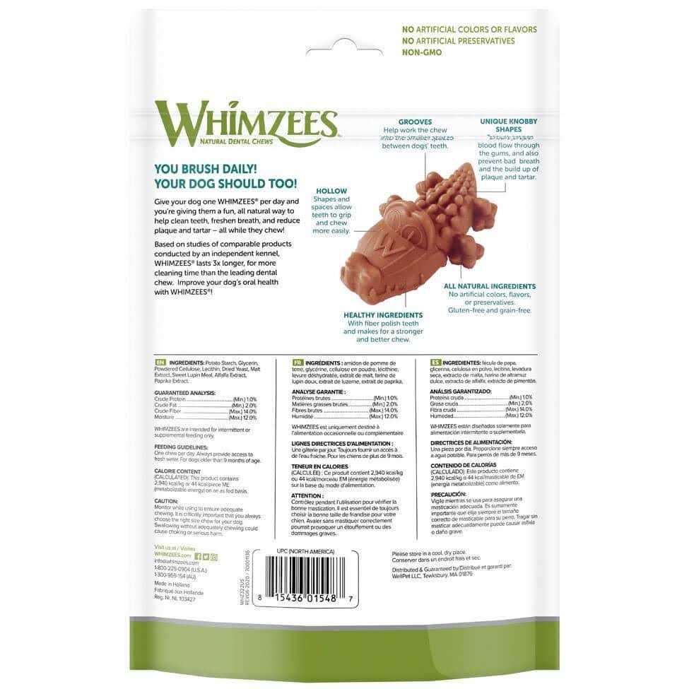Alternative view of Whimzees Brushzees Dental Treats