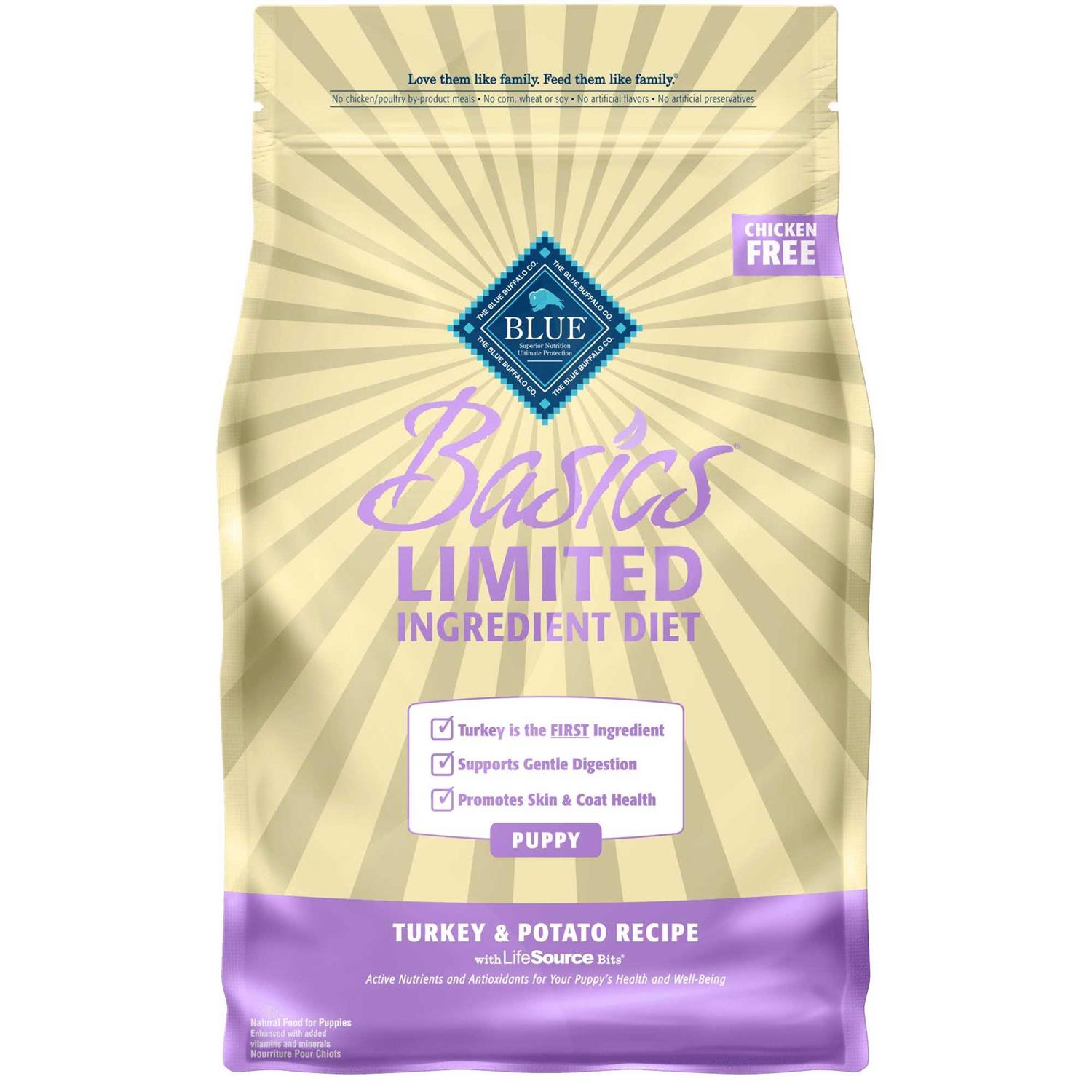 Blue Buffalo Basics Turkey & Potato Recipe Puppy Dry Dog Food