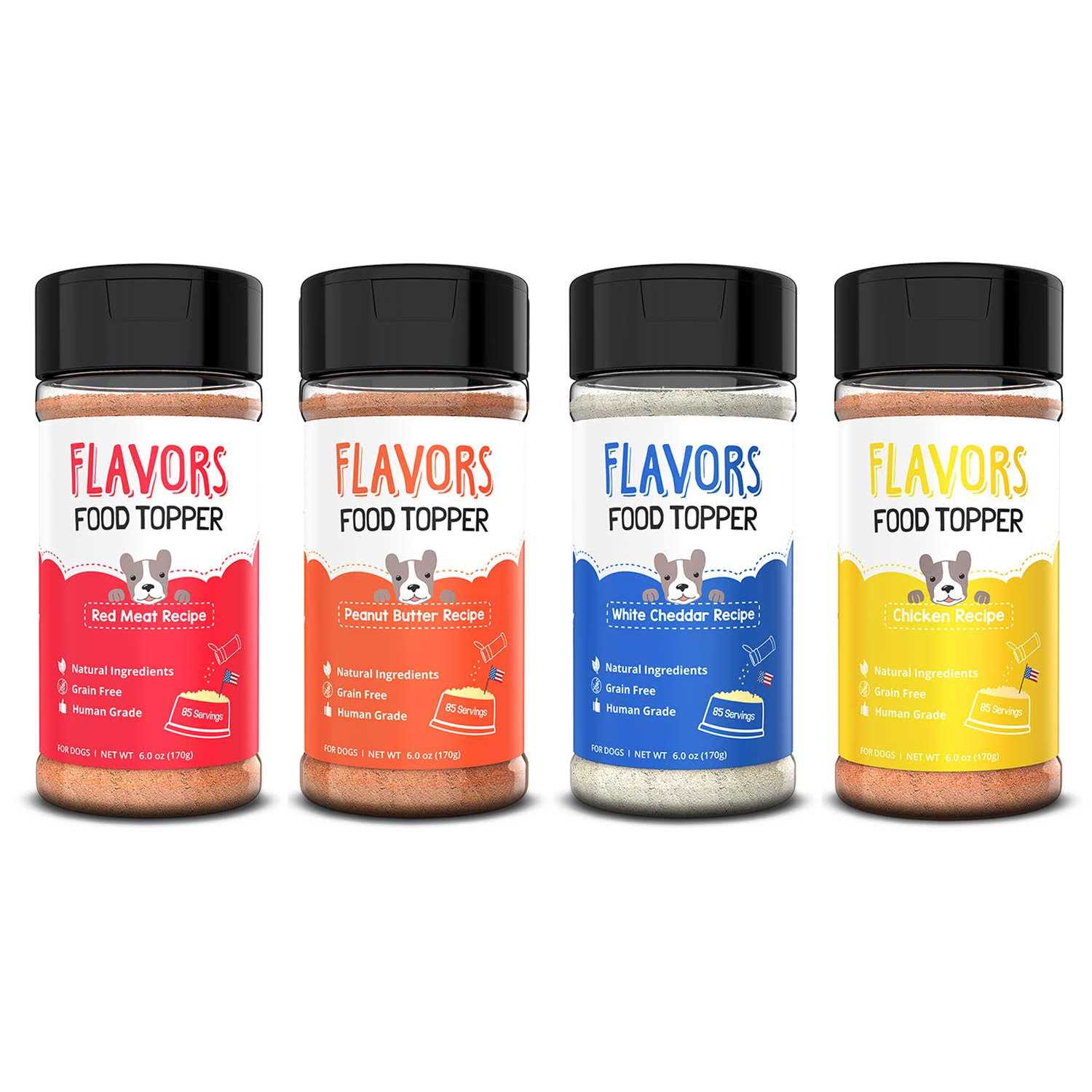 Beaumont Basics Flavors Food Topper for Dogs All 4 Recipes Gift Pack