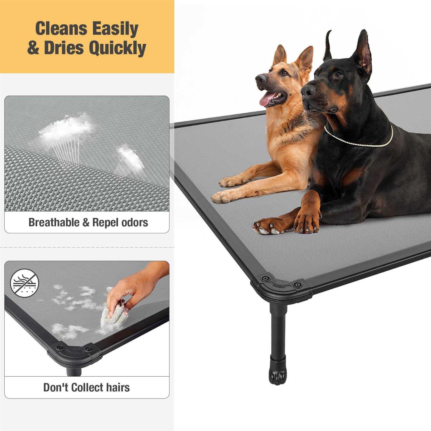 Alternative view of Veehoo Chew Proof Dog Bed Cooling Raised Pet Cot