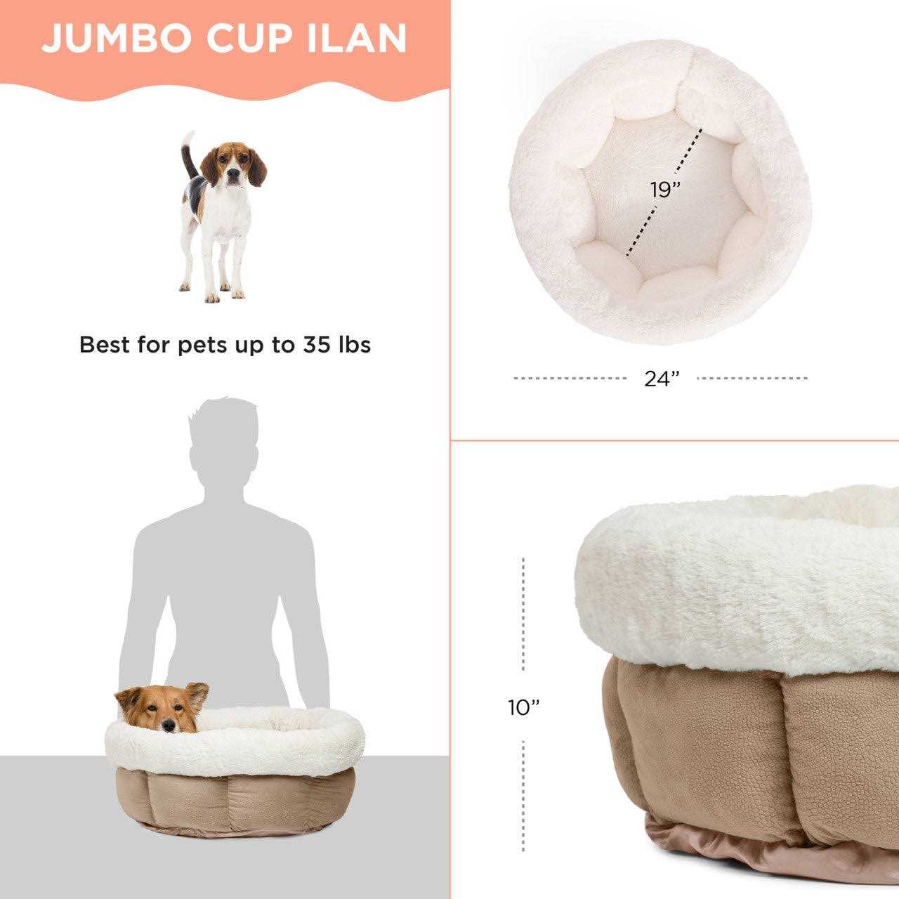 Best Friends by Sheri Cuddle Cup Ilan Dog Bed