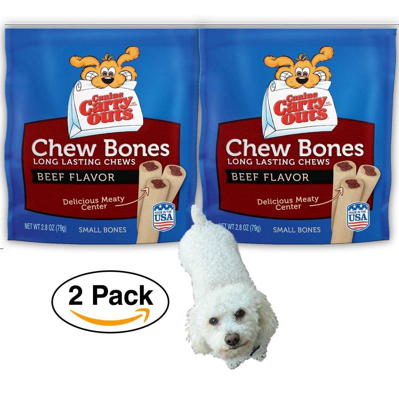 Alternative view of Canine Carry Outs Beef Flavor Dog Chew Bones