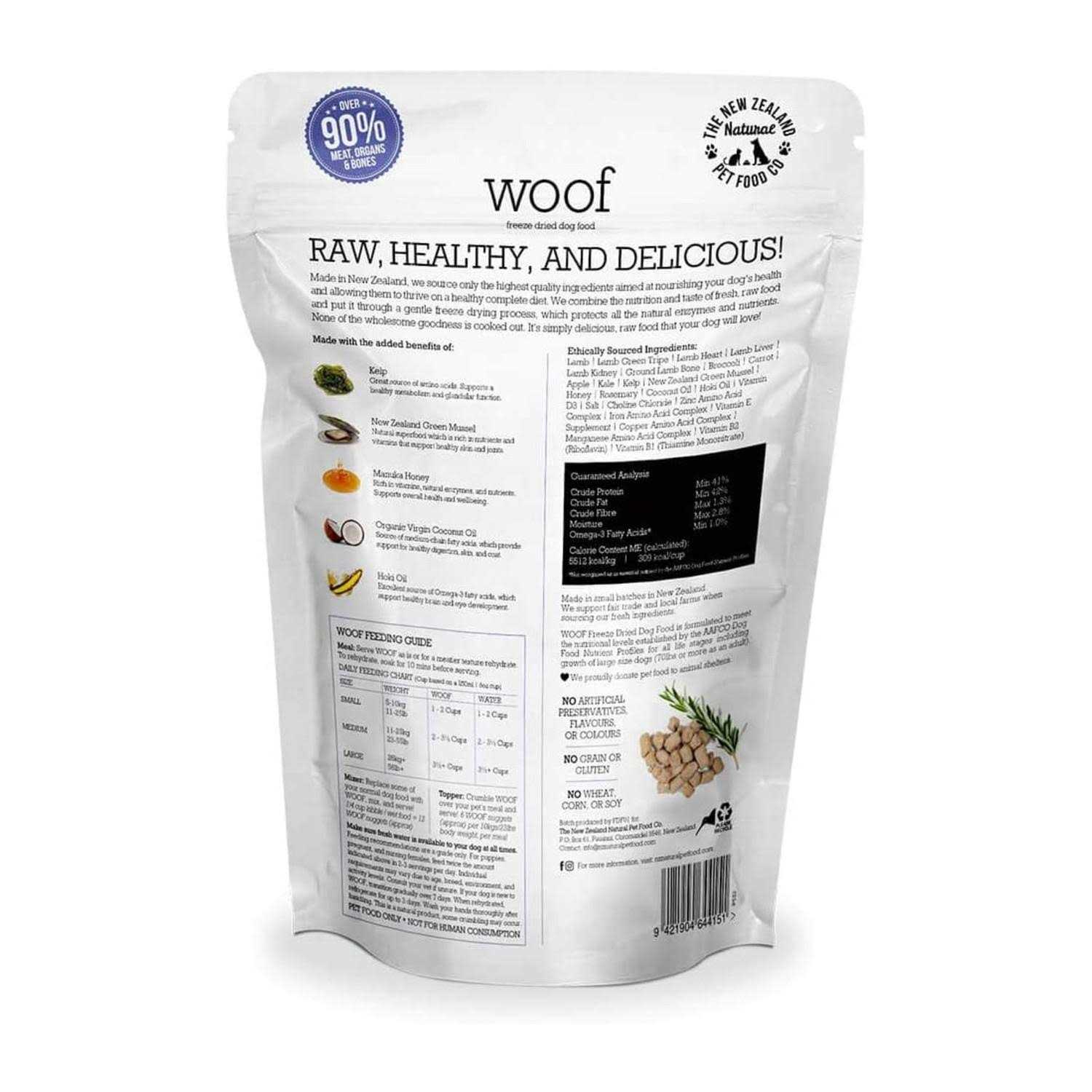 Alternative view of Woof Lamb Freeze Dried Dog Food