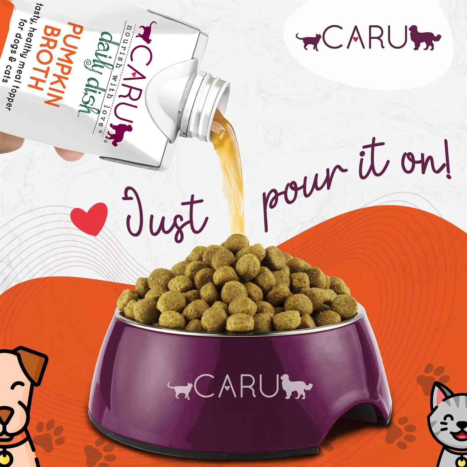 Alternative view of Caru Daily Dish Pumpkin Broth Meal Topper for Cats & Dogs