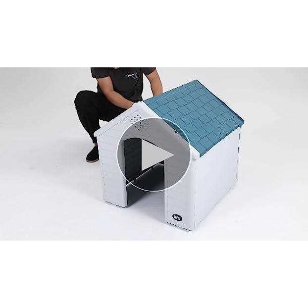 Alternative view of Bestpet Large Dog House Insulated Kennel Durable Plastic Dog House for Small Medium Large Dogs Indoor Outdoor Weather & Water Resistant Pet