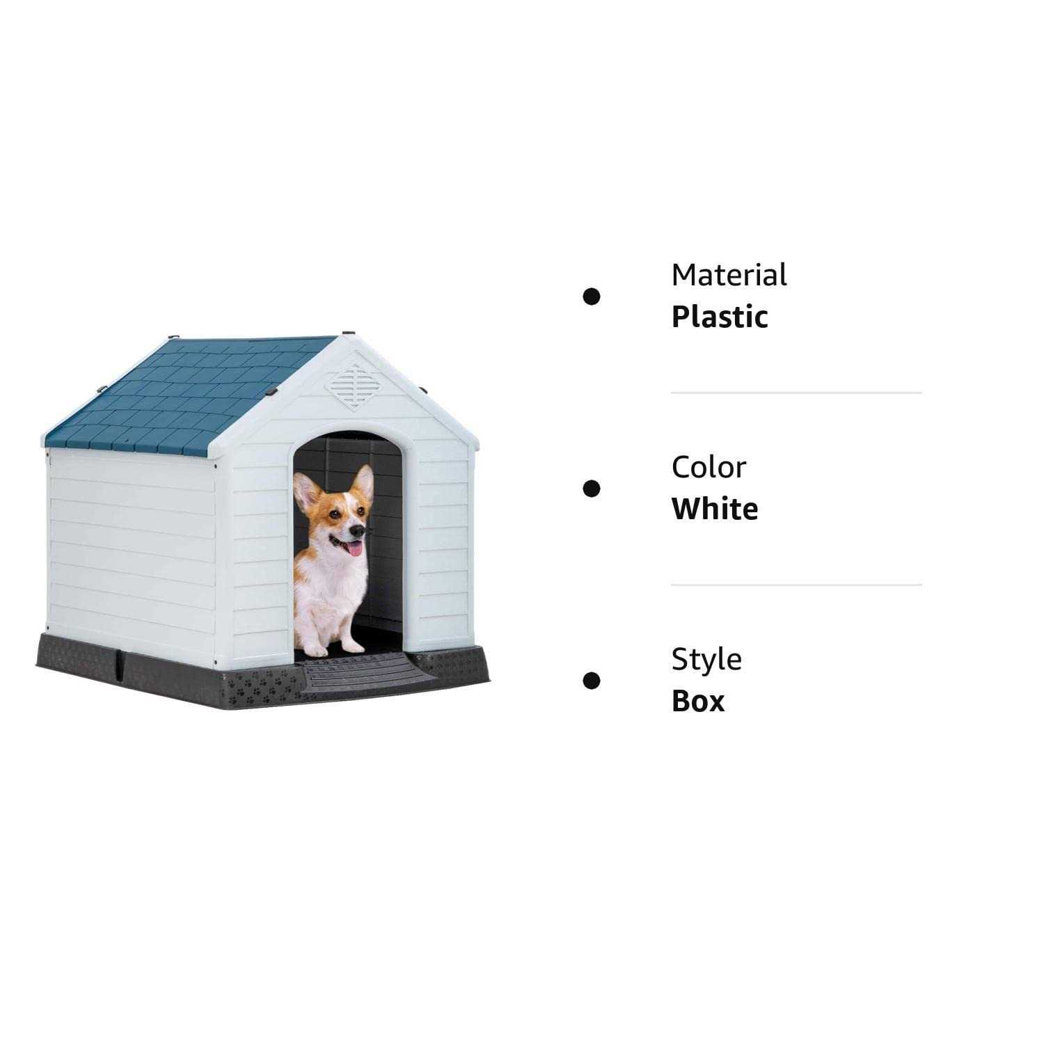 Alternative view of Bestpet Large Dog House Insulated Kennel Durable Plastic Dog House for Small Medium Large Dogs Indoor Outdoor Weather & Water Resistant Pet