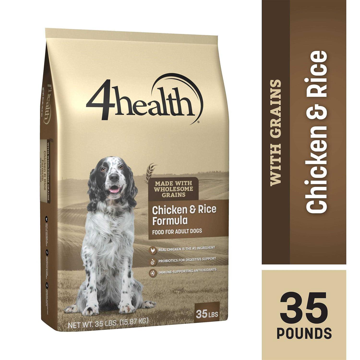 4health with Wholesome Grains Adult Chicken and Rice Formula Dry Dog Food 6009468