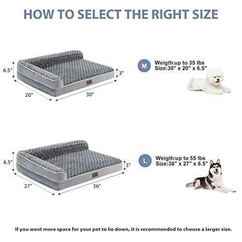 Alternative view of BFPETHOME Large Orthopedic Bed for Large Dogs-Big Waterproof Sofa Dog Bed with Removable Washable Cover, Large Dog Bed with Waterproof Lining and