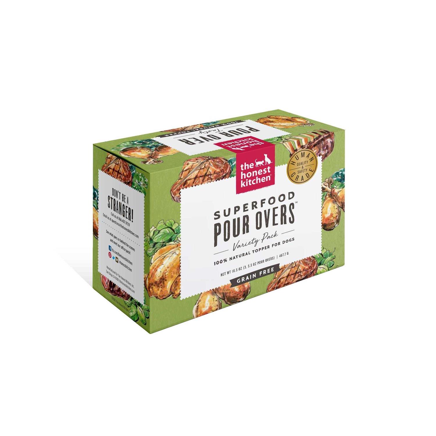 The Honest Kitchen Superfood Pour Overs Variety Pack Wet Dog Food Topper