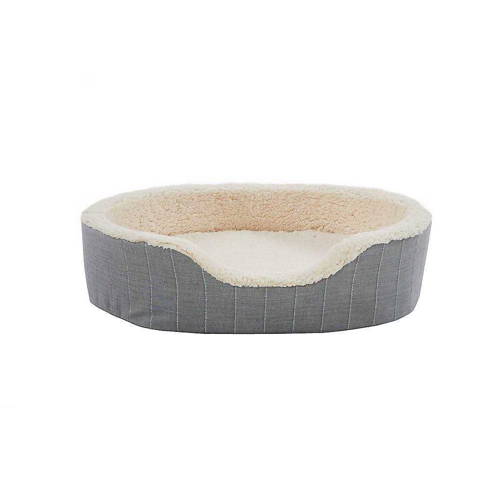 Alternative view of Top Paw Orthopedic Cuddler Striped Dog Bed