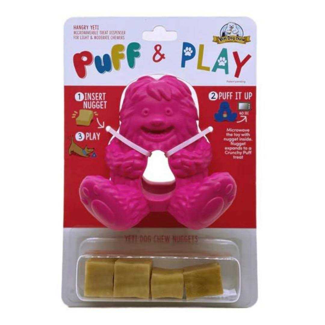 Yeti Dog Puff & Play Toy