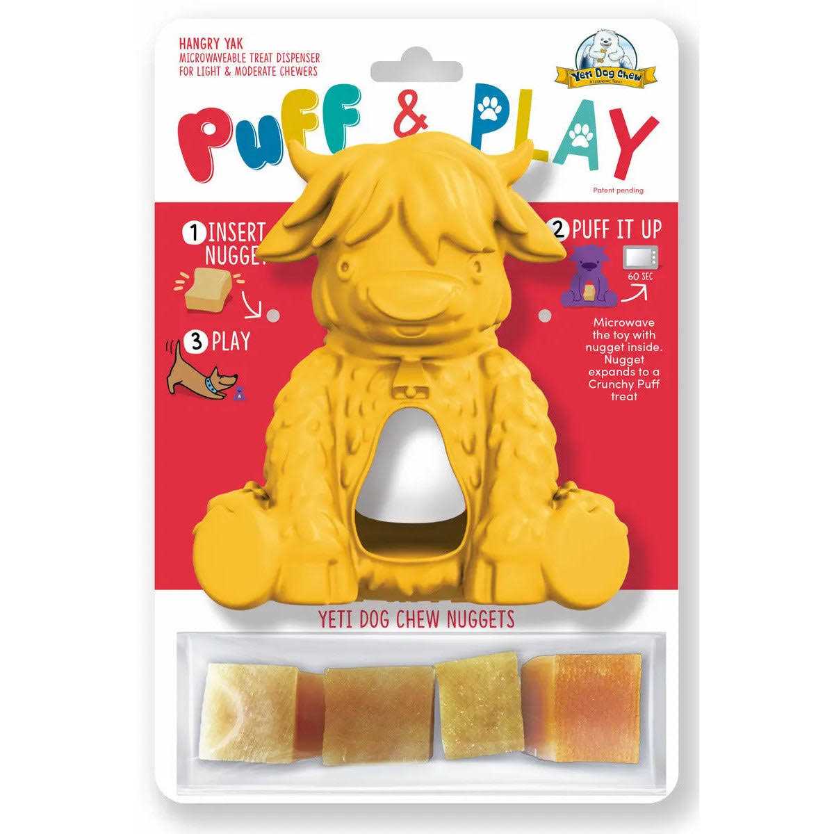 Yeti Dog Puff & Play Toy
