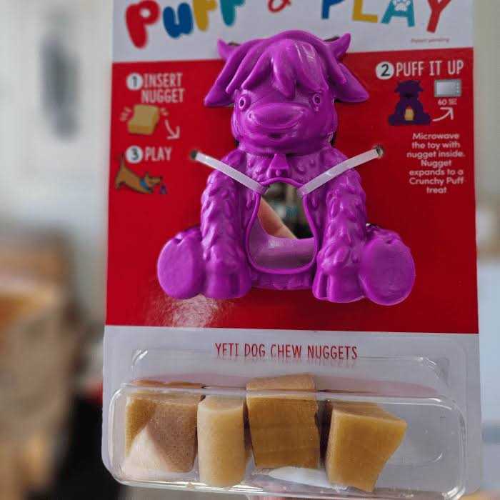Alternative view of Yeti Dog Puff & Play Toy