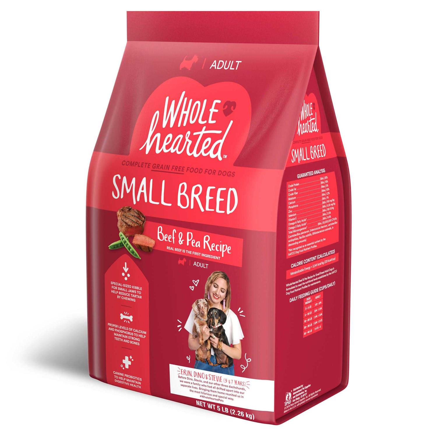 Alternative view of WholeHearted Grain Free Beef & Pea Recipe Small Breed Adult Dry Dog Food