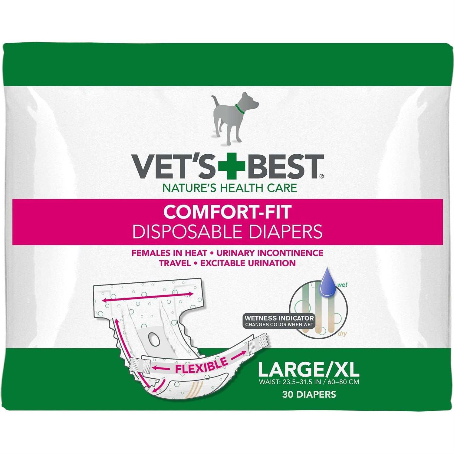 Vet's Best Comfort Fit Disposable Female Dog Diapers