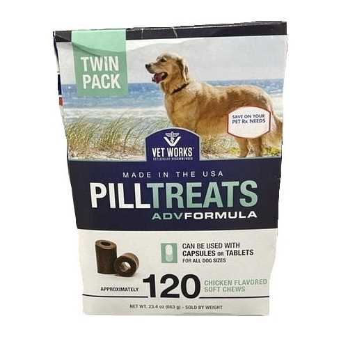 Alternative view of 120 Count - VetIQ Chicken Flavor Pill Treats Soft Chews - Health & Wellness Supplements for Dogs - Vet Works