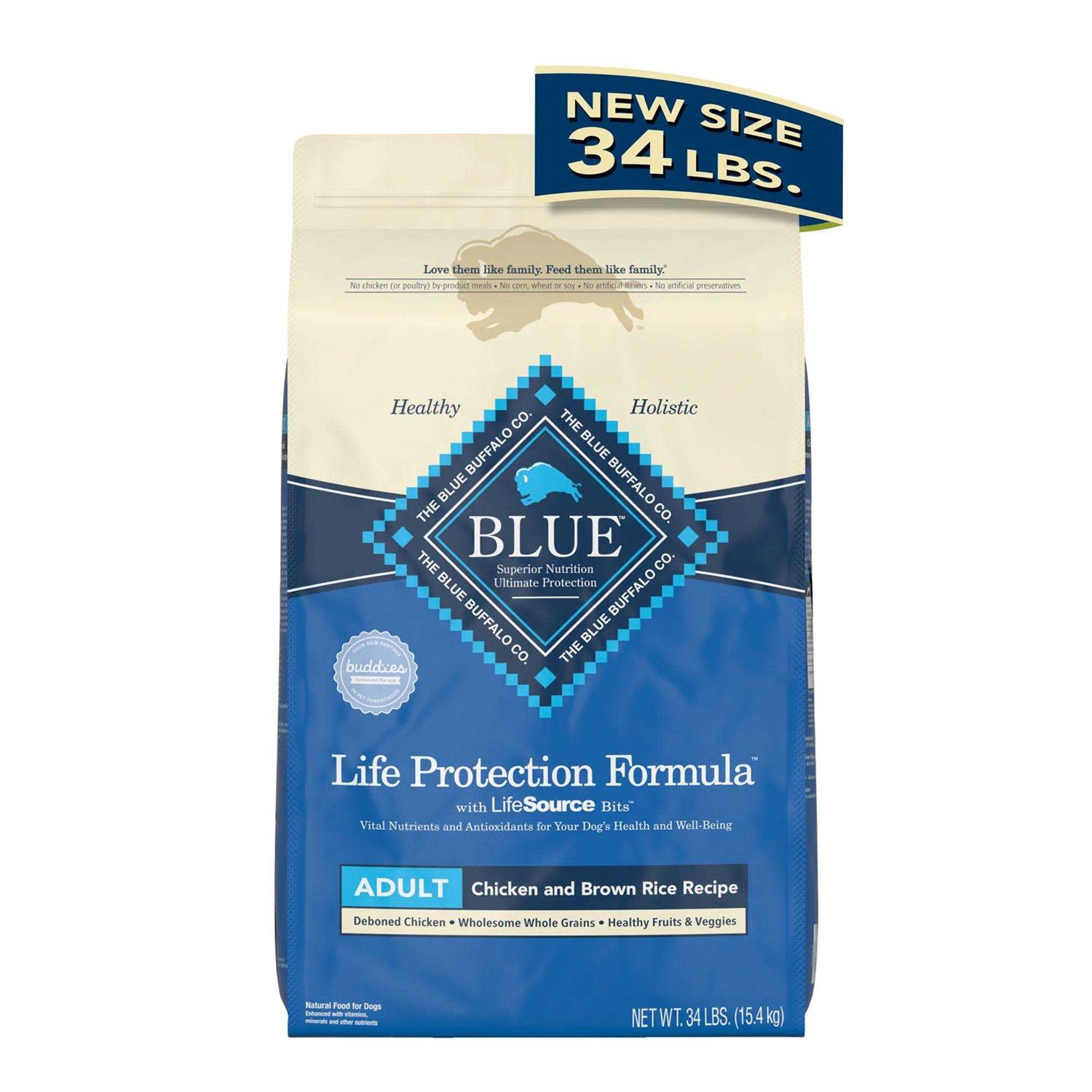 Blue Buffalo Life Protection Formula Natural Adult Dry Dog Food, Chicken and Brown Rice