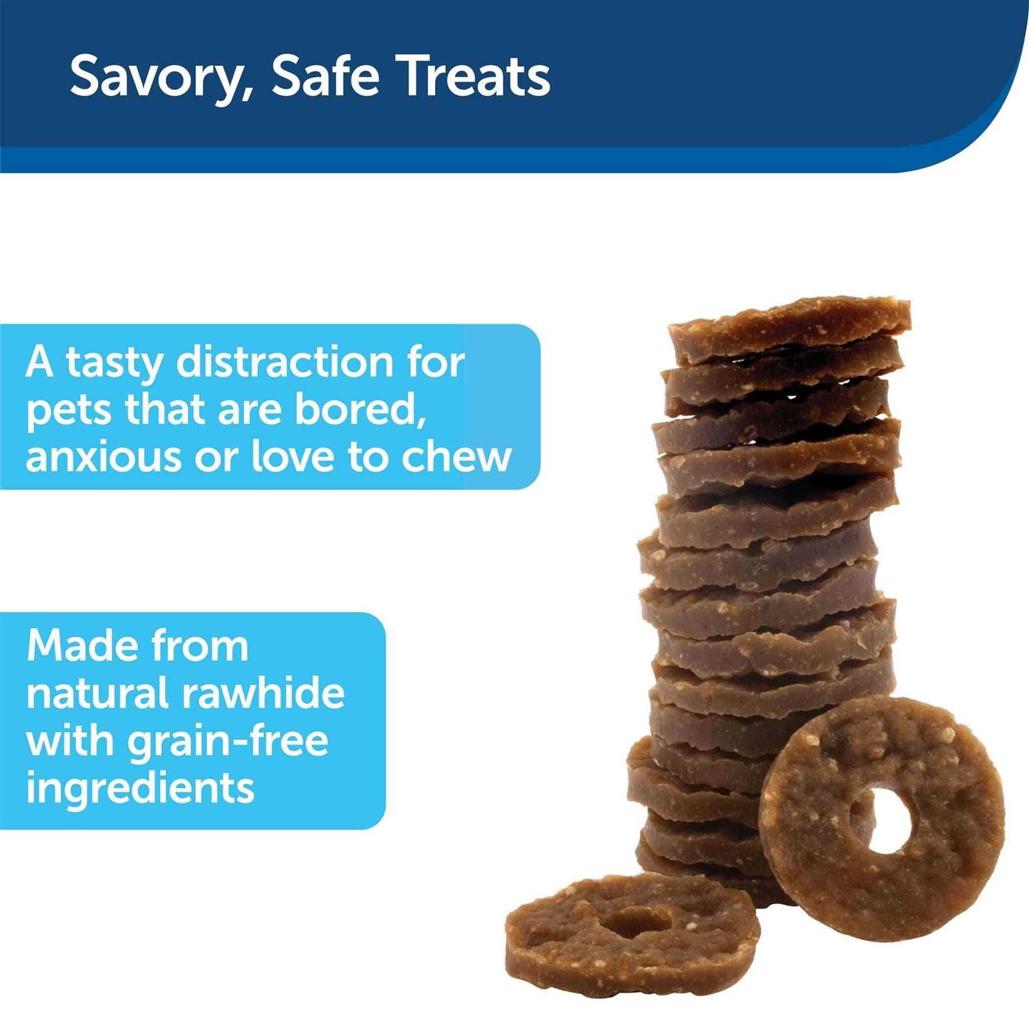 Alternative view of Busy Buddy Rawhide Treat Rings