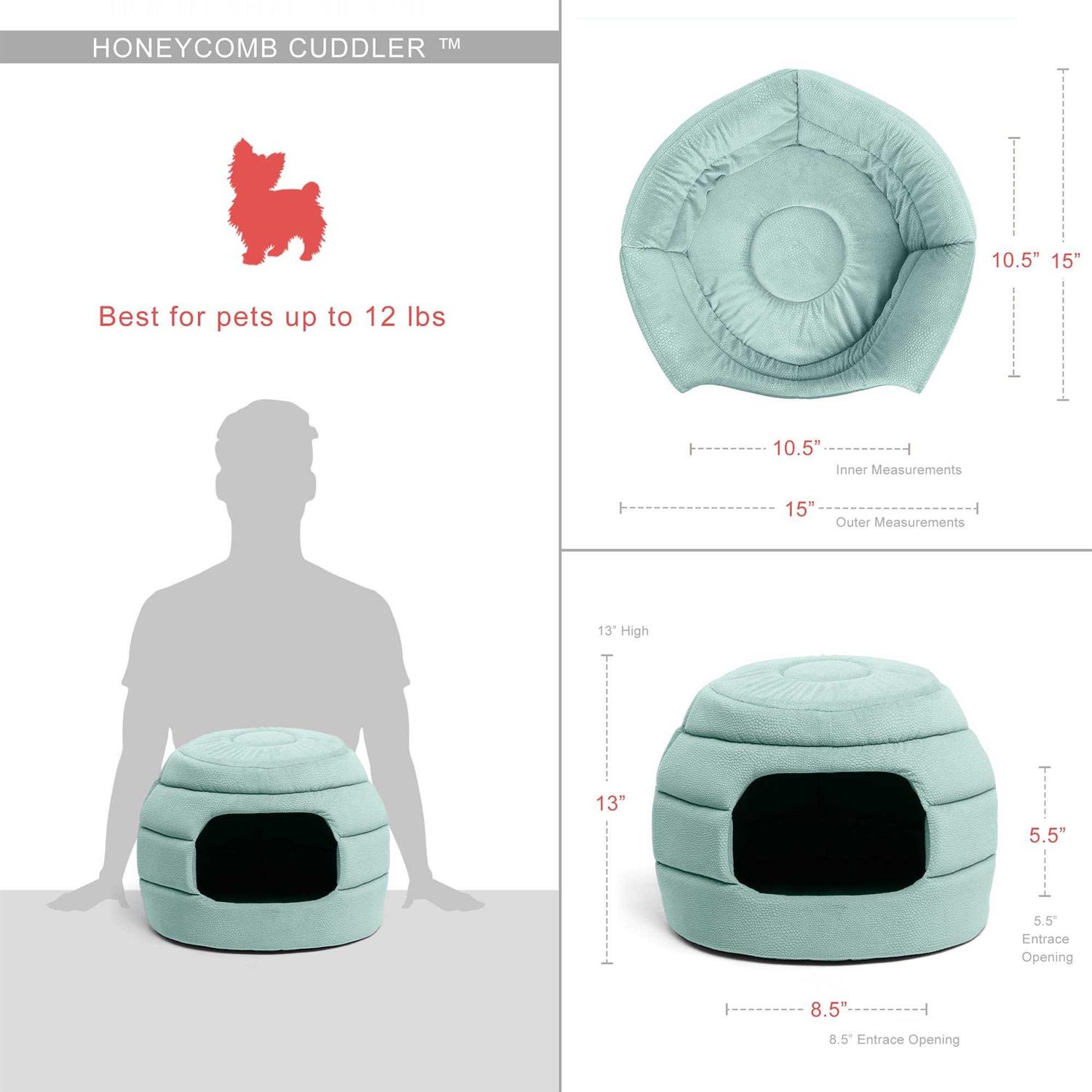 Alternative view of Best Friends by Sheri 2-in-1 Honeycomb Hut-Cuddler