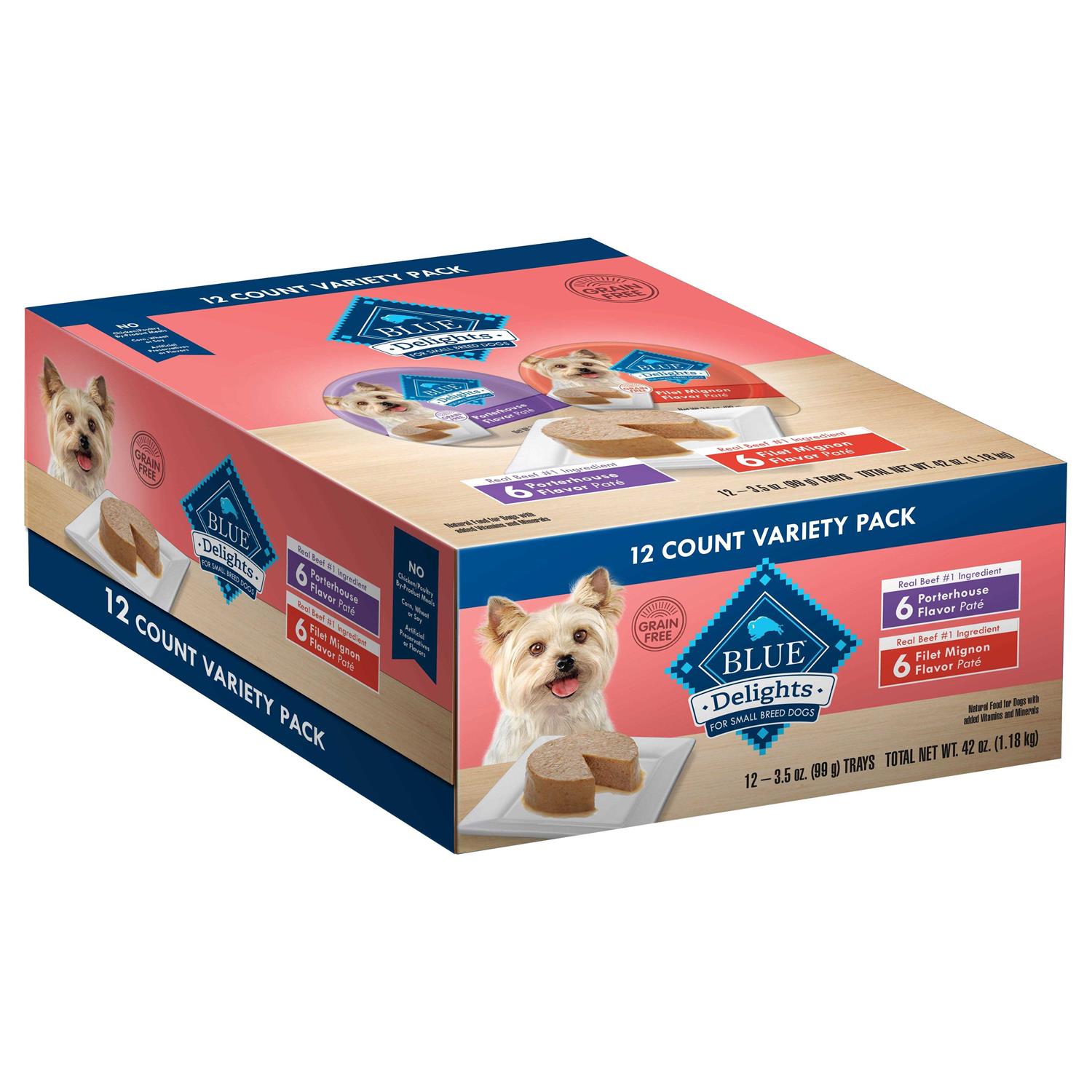 Blue Buffalo Delights Filet Mignon & Porterhouse Wet Dog Food