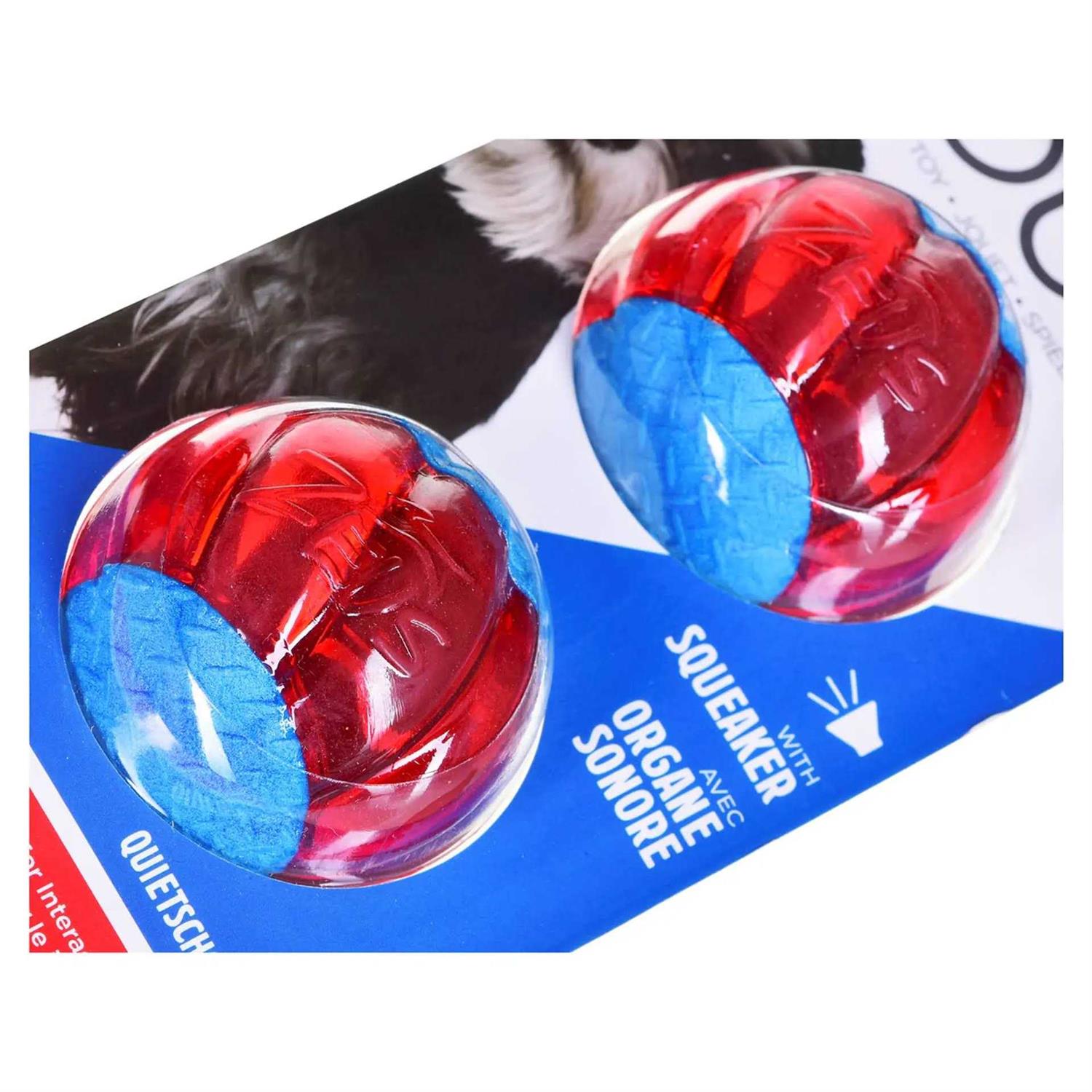 Alternative view of Zeus Duo Ball Dog Toy with Squeaker