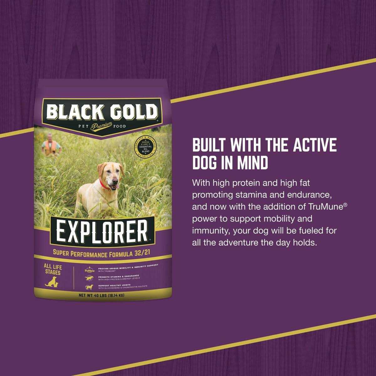 Alternative view of Black Gold Explorer Super Performance Formula Dry Dog Food