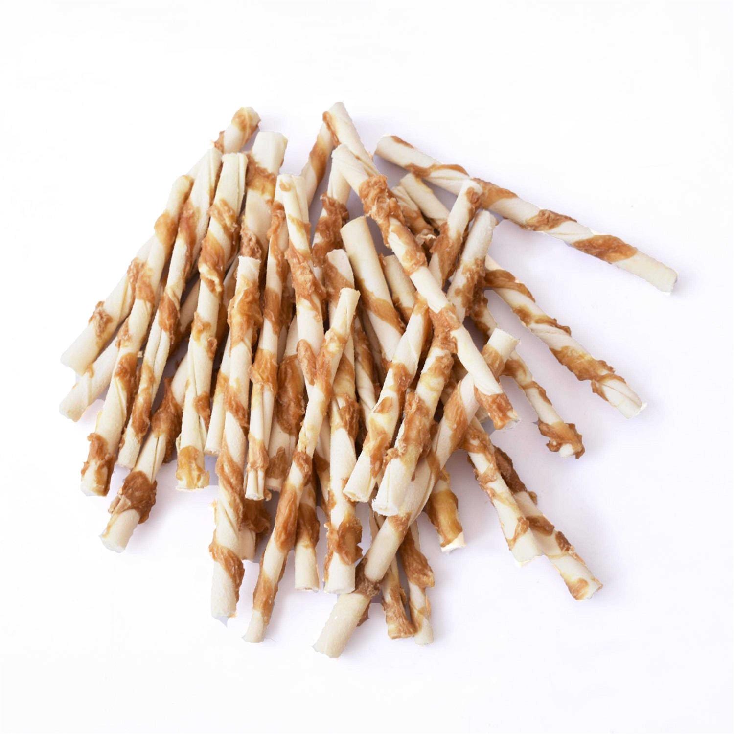 Canine Chews Chicken Wrapped Rawhide Chews for Dogs