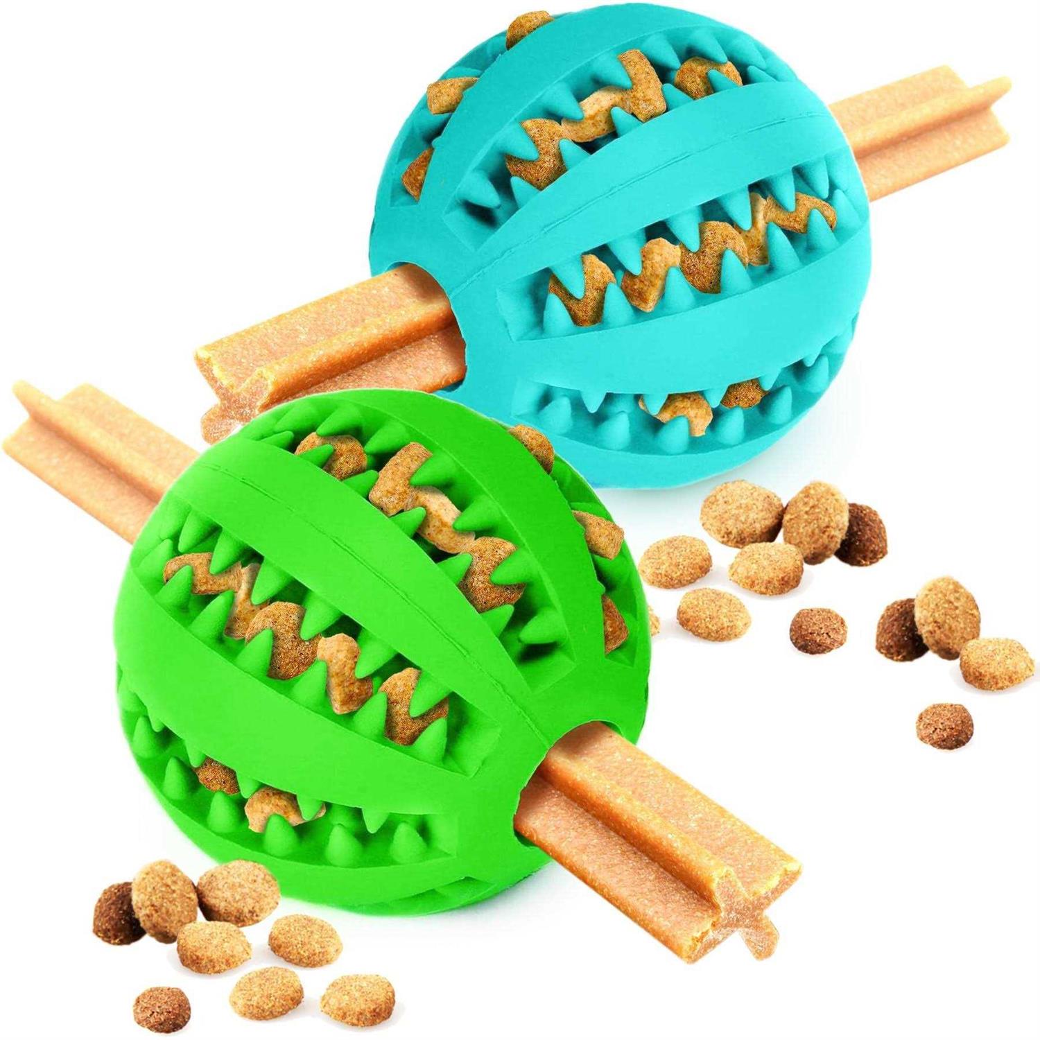 SunGrow Puppy Toothbrush & Toothpaste Holder Peanut Butter Dog Treat Dispenser & Toy