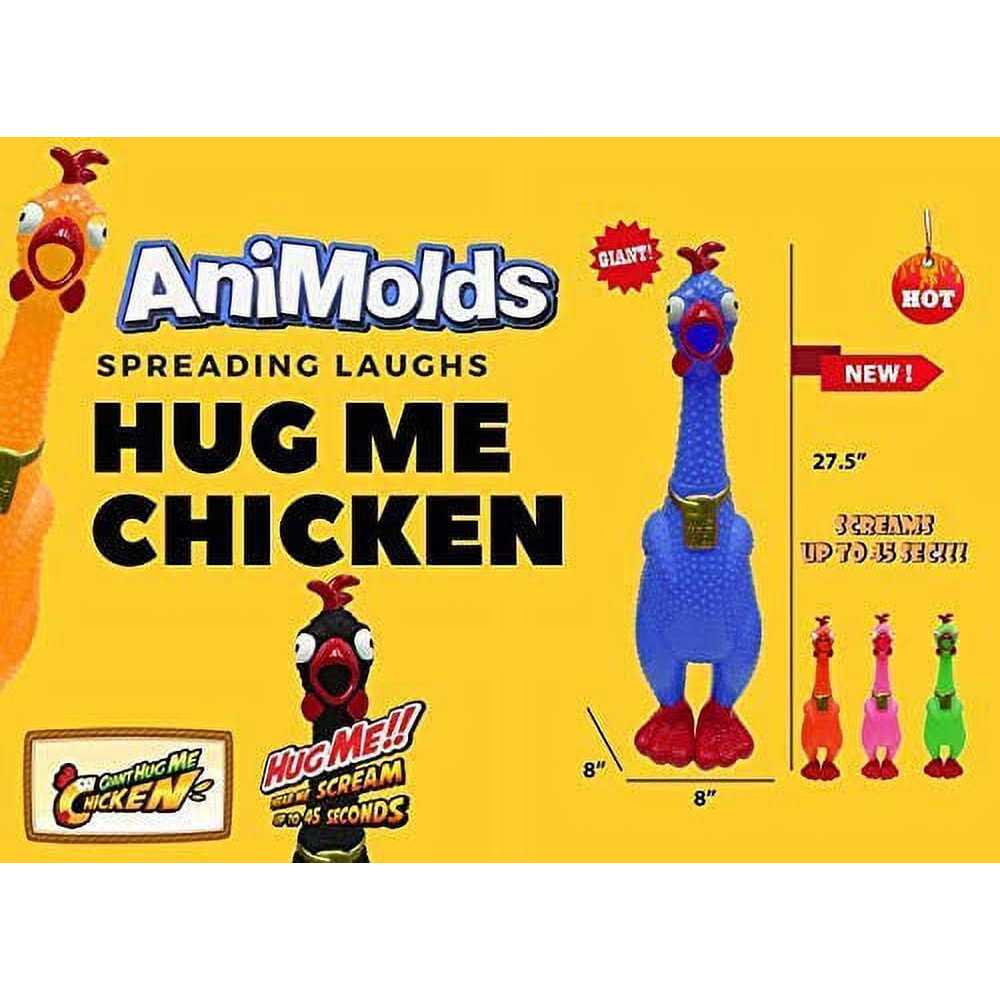 Alternative view of Animolds A Giant screaming Chicken the Hug Me squeaky Chicken Toy