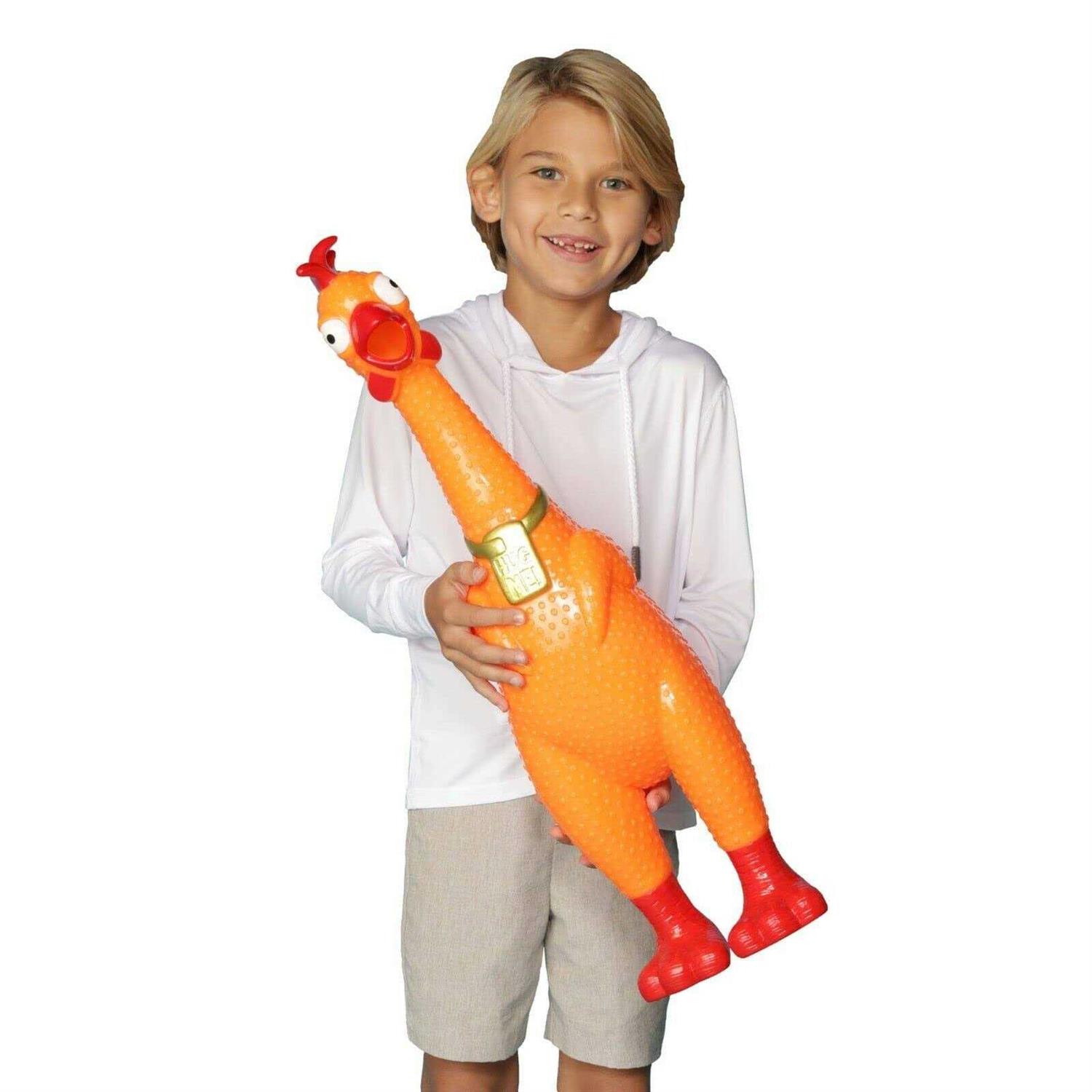 Animolds A Giant screaming Chicken the Hug Me squeaky Chicken Toy
