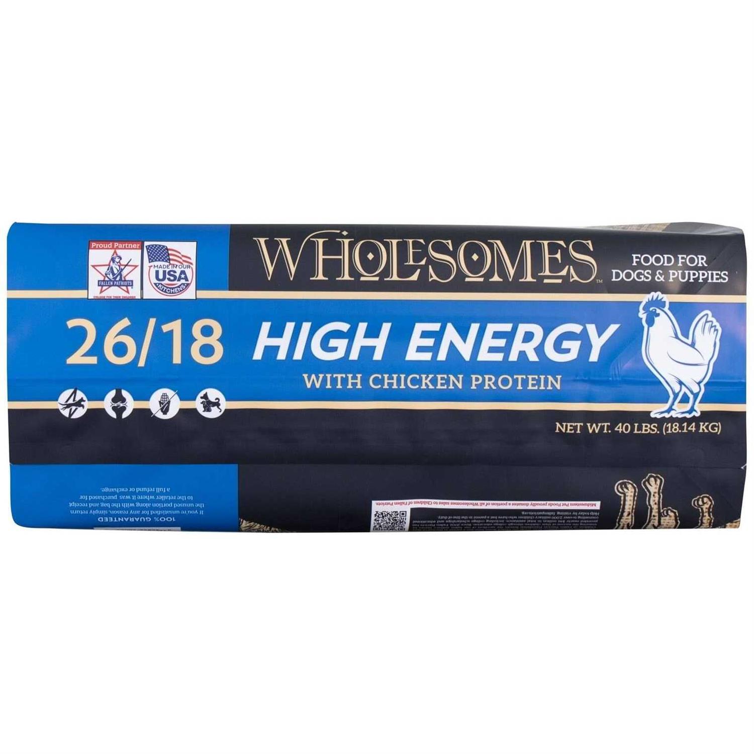 Alternative view of Wholesomes High Energy 26/18 Dry Dog Food