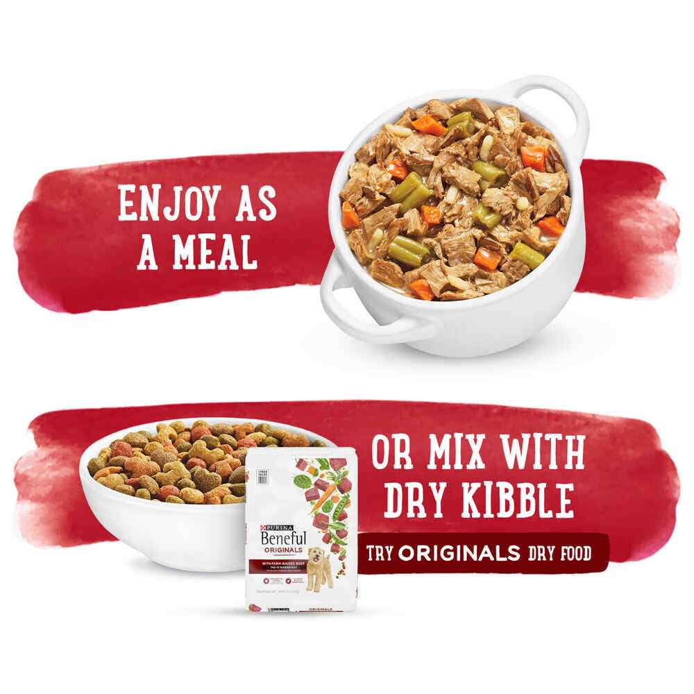 Alternative view of Beneful Prepared Meals Beef & Chicken Medley Wet Dog Food