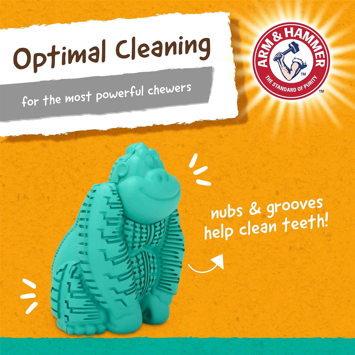 Alternative view of Arm & Hammer Treadz Large Gorilla Dental Dog Toy