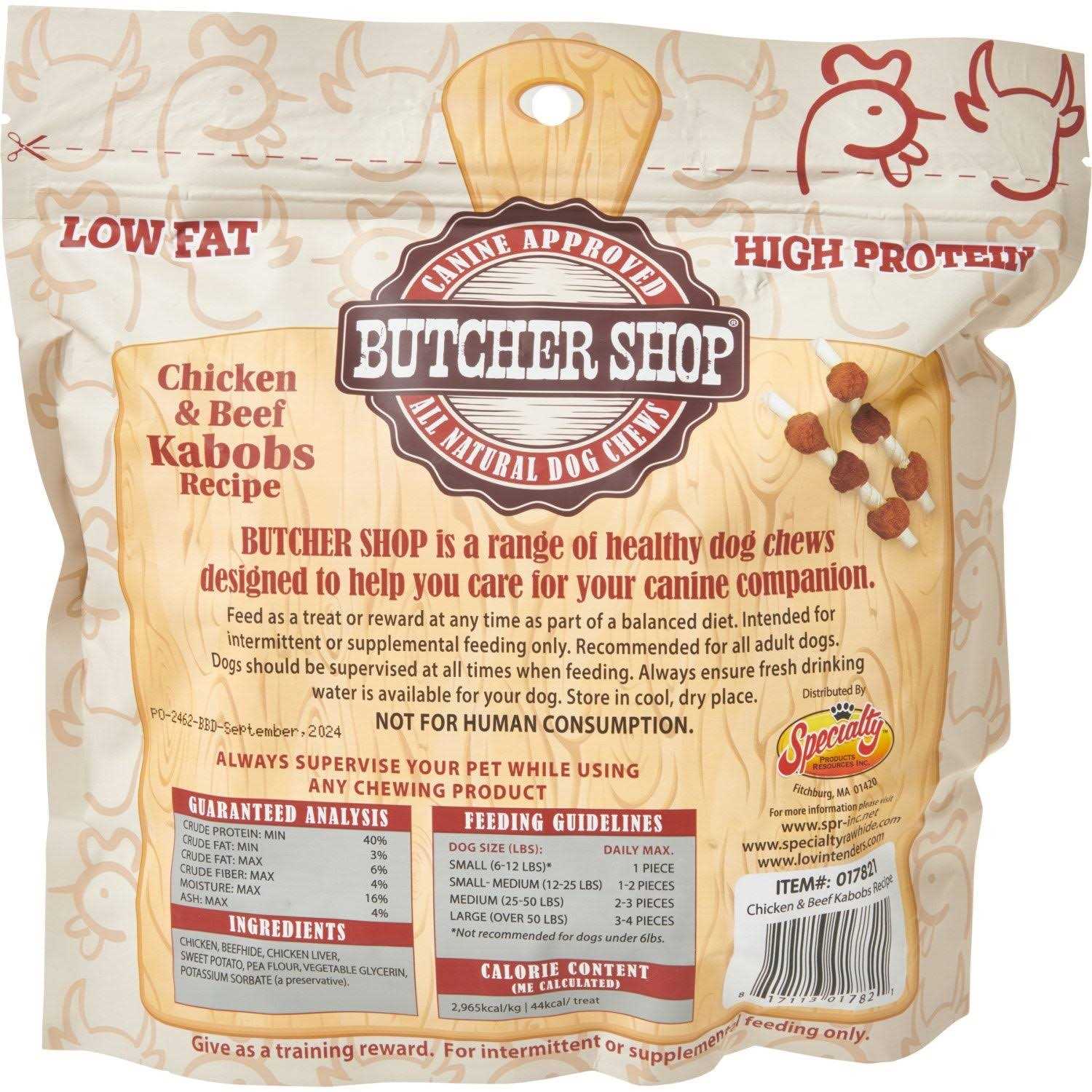 Alternative view of Butcher Shop Chicken & Beef Kabobs Recipe Dog Treats