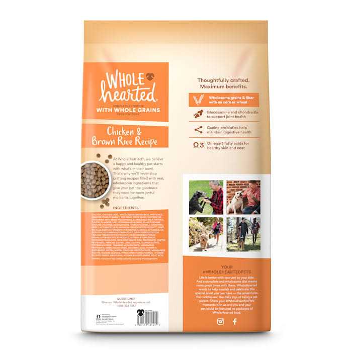 Alternative view of WholeHearted Adult Large-Breed Chicken & Brown Rice Recipe with Whole Grains Dry Dog Food
