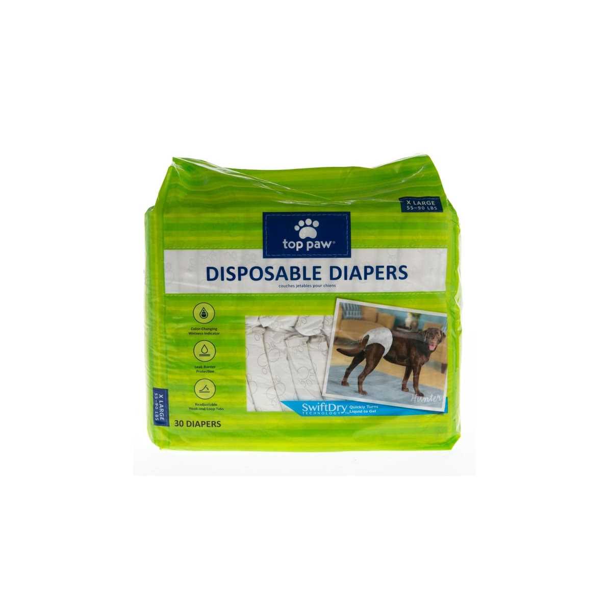 Alternative view of Top Paw Disposable Dog Diapers