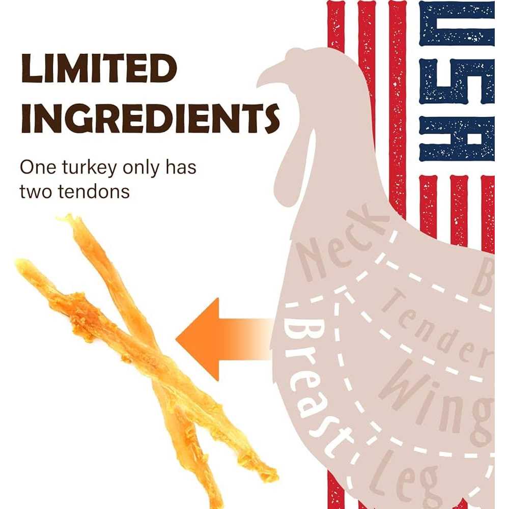 Alternative view of A Freschi srl Afreschi Turkey Tendon for Dogs Dog Treats Series All Natural Human Grade Dog Treat