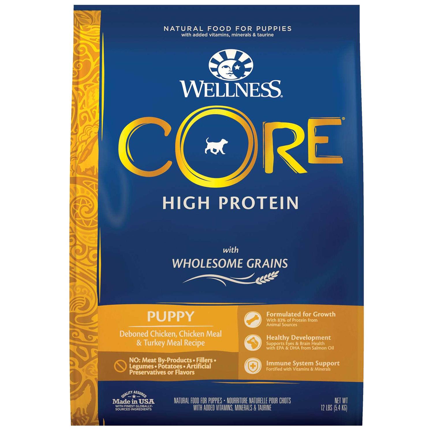 Alternative view of Wellness CORE High Protein Wholesome Grains Puppy Recipe Dry Dog Food